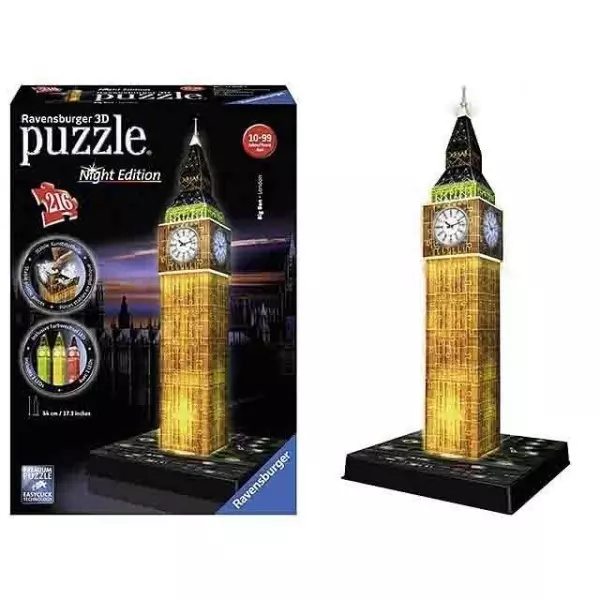 Big Ben 3D éjszakai kiadás 216 darabos puzzle