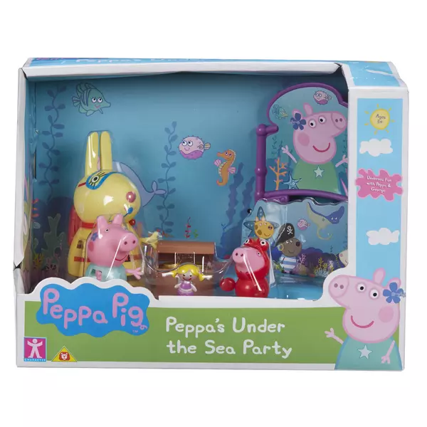 Peppa Pig: Petrecerea sub apă - set de joacă cu 3 figurine