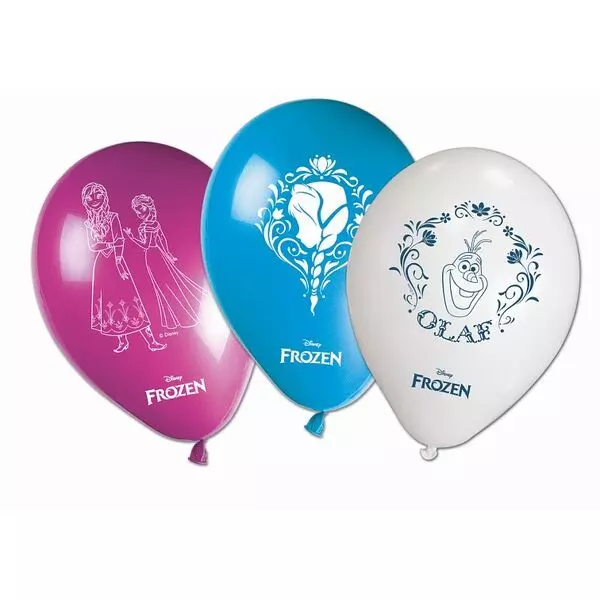 Prințesele Disney: Frozen 2 Set de 6 baloane - mov-albastru