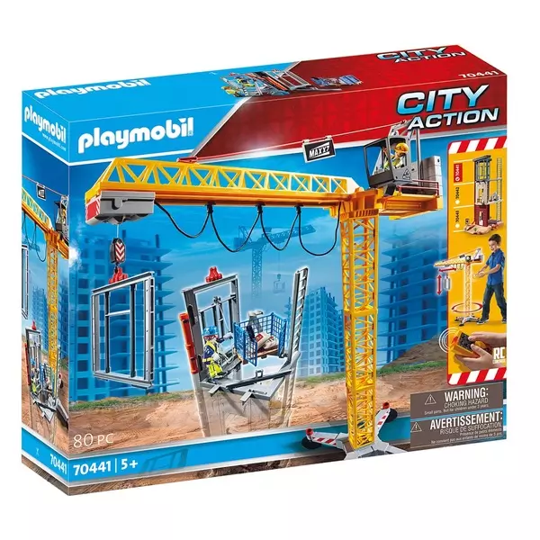 Playmobil: Macara cu telecomandă pentru construcții 70441