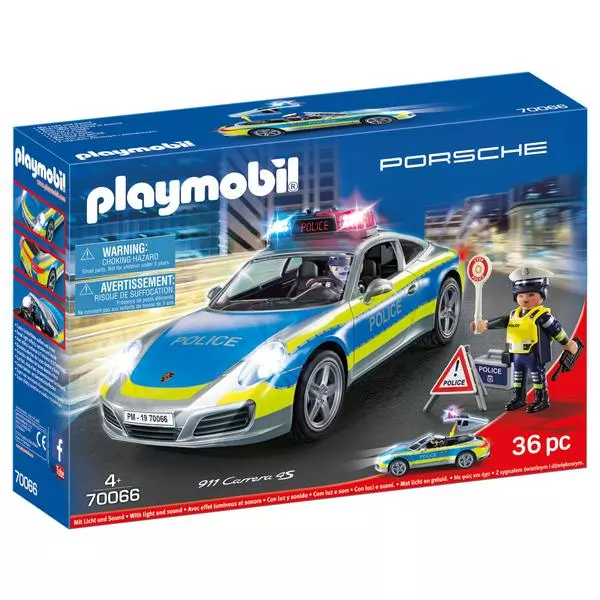 Playmobil: Porsche 911 Carrera 4S a poliției 70066
