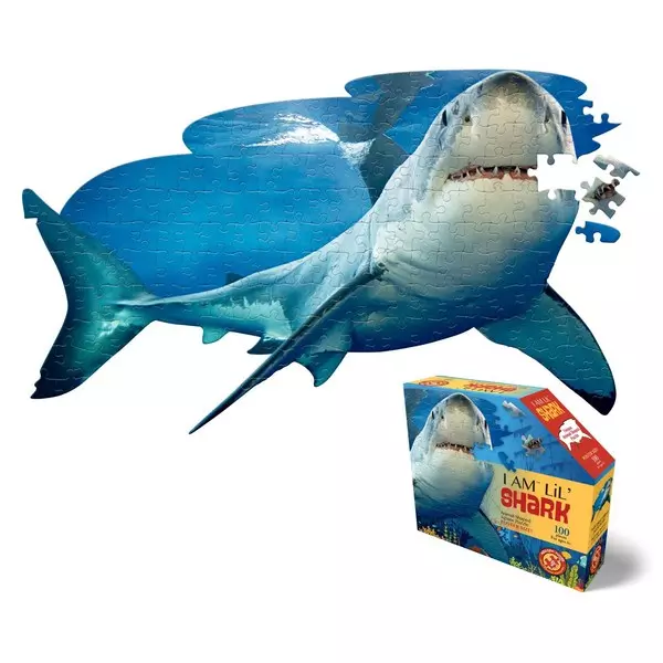 WOW: Puzzle siluetă junior - 100 piese, rechin