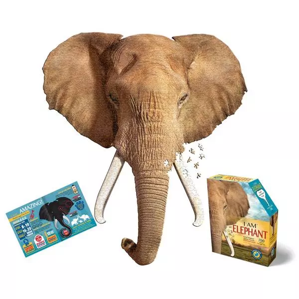 WOW: Puzzle siluetă - 550 piese, elefant