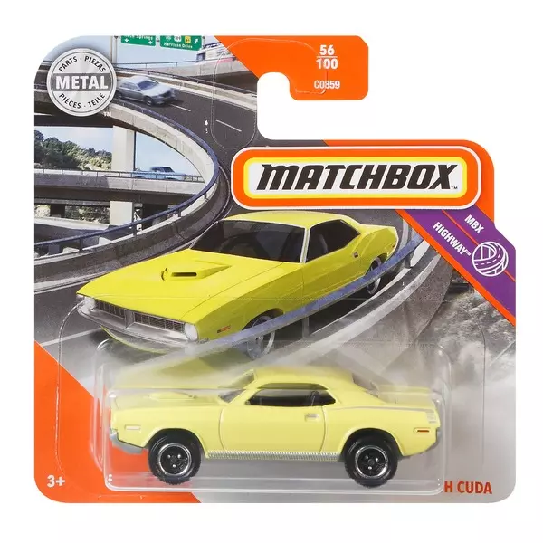 Matchbox: Mașinuță MBX Highway - 1970 Plymouth Cuba - galben