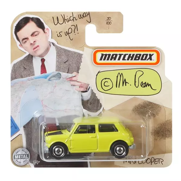 Matchbox: Mașinuță Mr. Bean Mini Cooper - verde