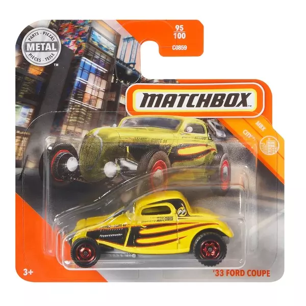 Matchbox: Mașinuță 33 Ford Coupe - galben