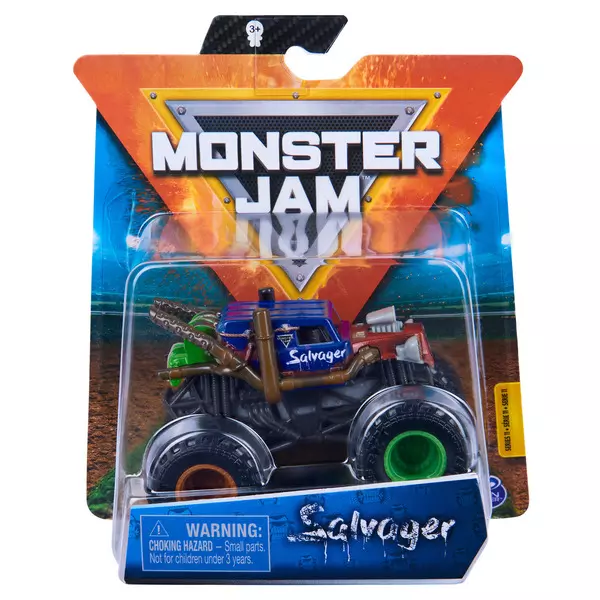 Monster Jam: Mașinuță Salvager cu brățară silicon