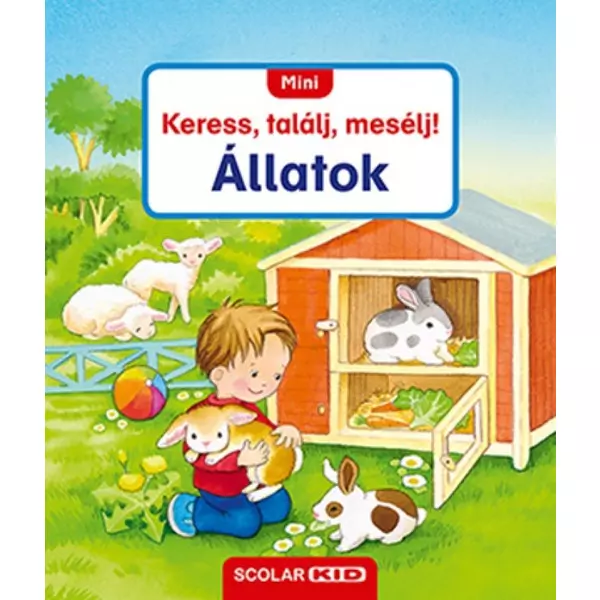 Mini Caută, Găsește, Povestește! Animale - carte în lb. maghiară