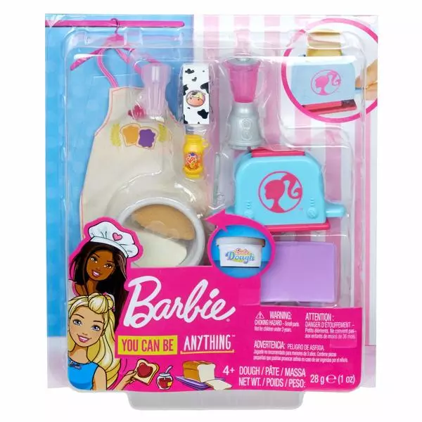 Barbie: Reggeli készítő szett gyurmával