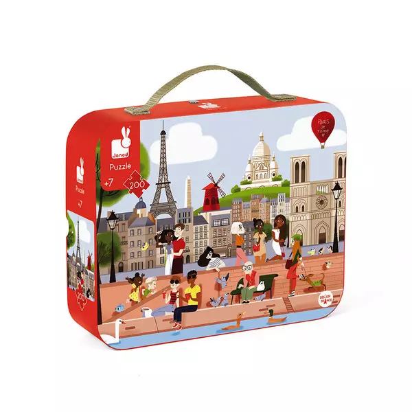 Janod: Párizs, kis bőröndben 200 darabos puzzle