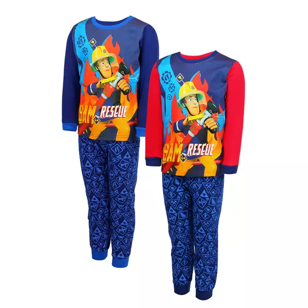 Pompierul Sam: pijama cu mânecă lungă - 110 cm, în două culori
