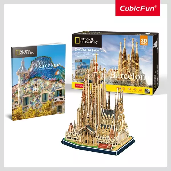 Cubicfun: City Traveller Barcelona 184 darabos 3D puzzle