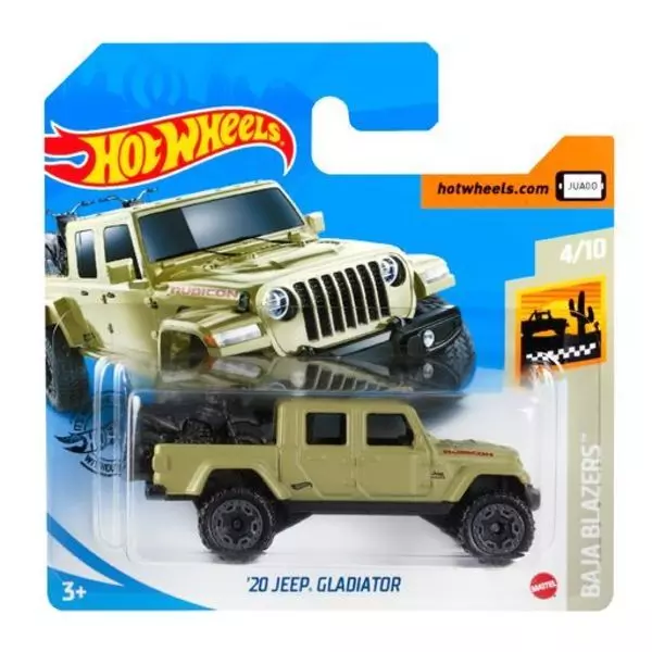 Hot Wheels: 20 Jeep Gladiator kisautó - olívazöld