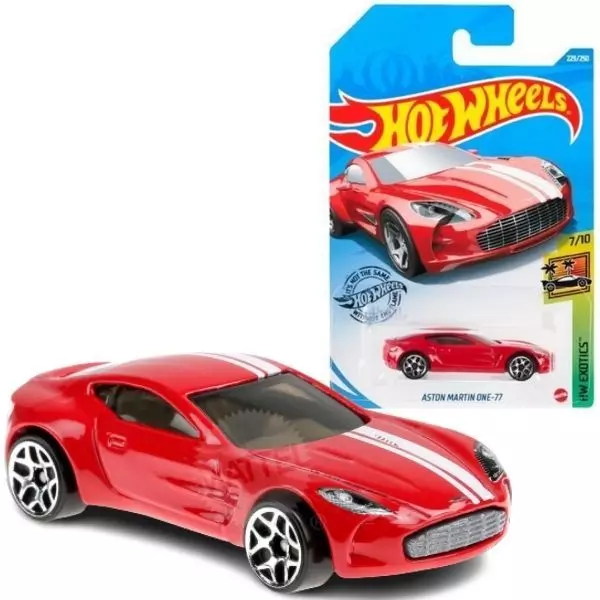 Hot Wheels: Aston Martin One-77 kisautó - piros