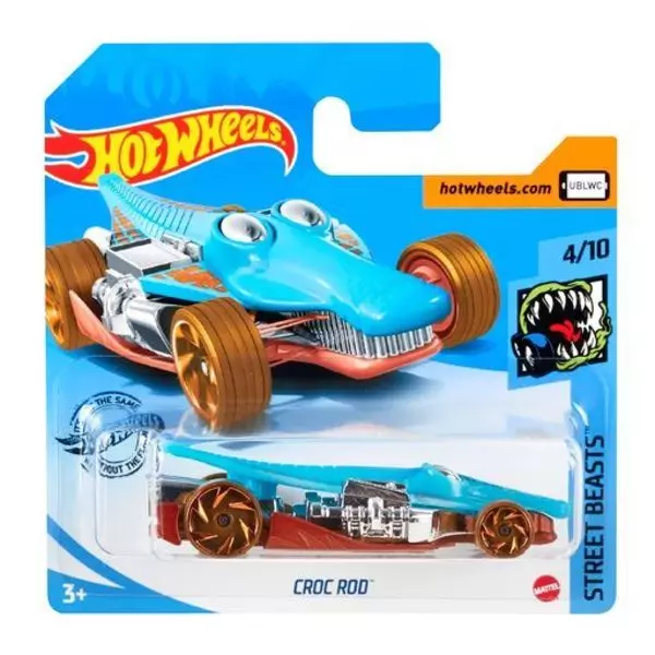 Hot Wheels: Mașinuță Croc Rod - albastru deschis