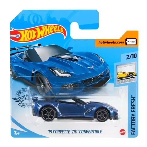 Hot Wheels: 19 Corvette ZR1 Convertible kisautó - sötétkék