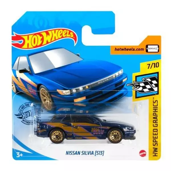 Hot Wheels: Nissan Silvia (S13) kisautó - kék