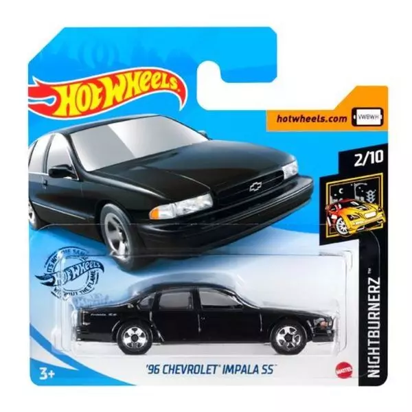 Hot Wheels: Mașinuță 96 Chevrolet Impala SS - negru
