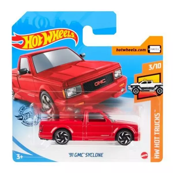 Hot Wheels: Mașinuță 91 GMC Syclone - roșu