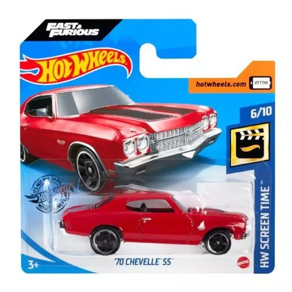 Hot Wheels: Mașinuță 70 Chevelle SS - roșu