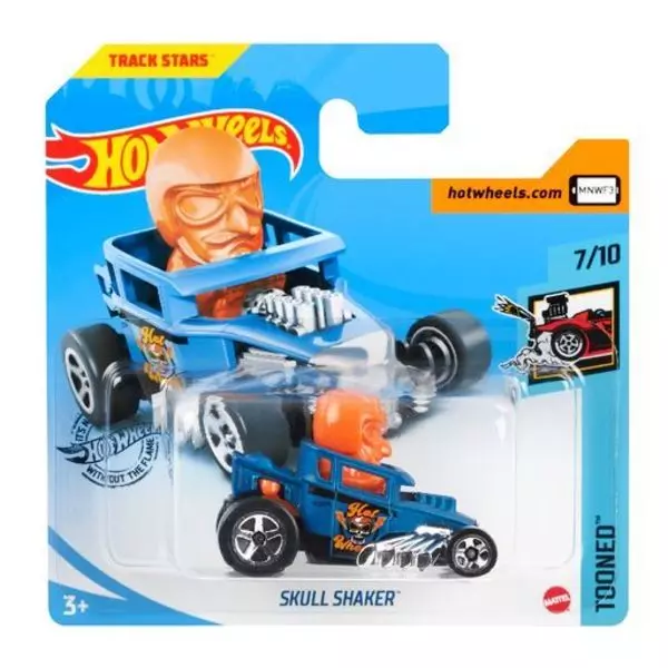 Hot Wheels: Mașinuță Skull Shaker - albastru închis-portocaliu