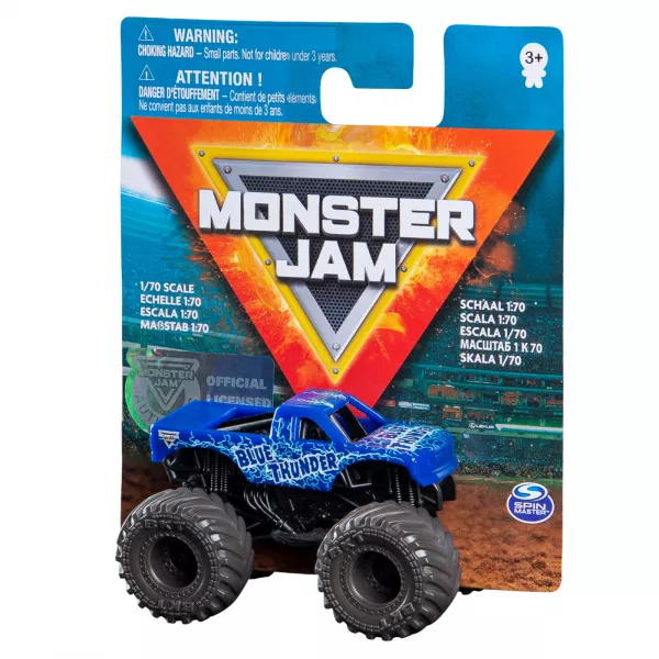 Monster Jam: Mașinuță Blue Thunder - 1:70, albastru