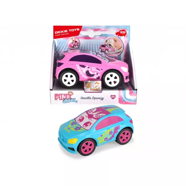 Dickie: Pink Drivez - Mașinuță de cauciuc cu parfum de vanilie - în 2 culori
