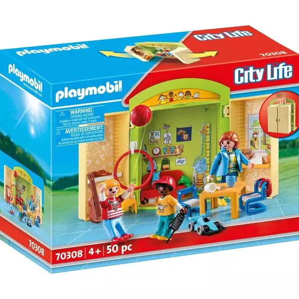 Playmobil: În grădiniță - cutie portabilă de joacă 70308