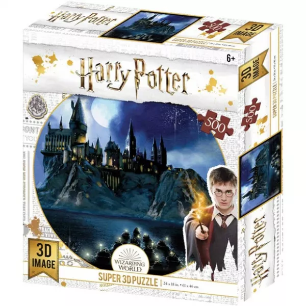 Harry Potter: Hogwarts 500 darabos 3D puzzle