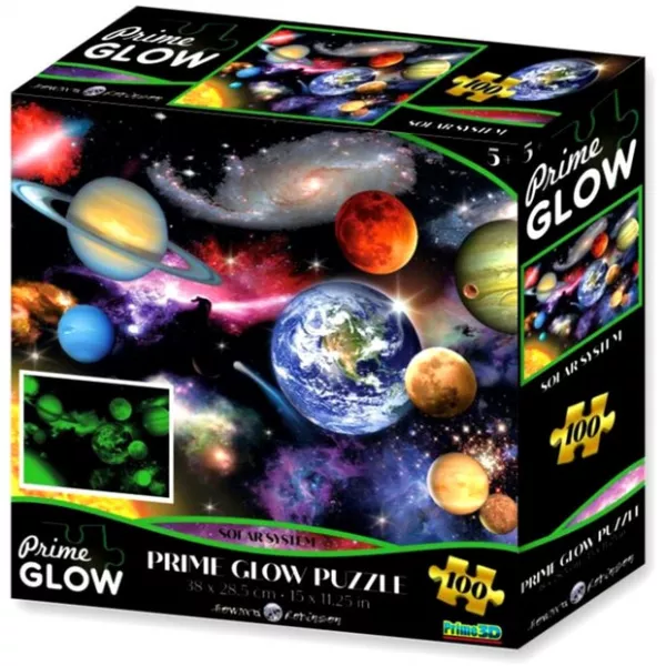 Naprendszer 100 darabos neon puzzle
