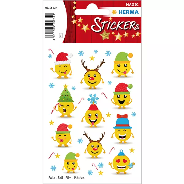 Herma: Stickere de crăciun - Smiley