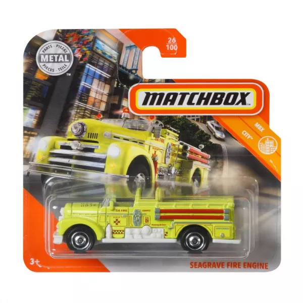 Matchbox: Mașinuță Seagrave Fire Engine - galben