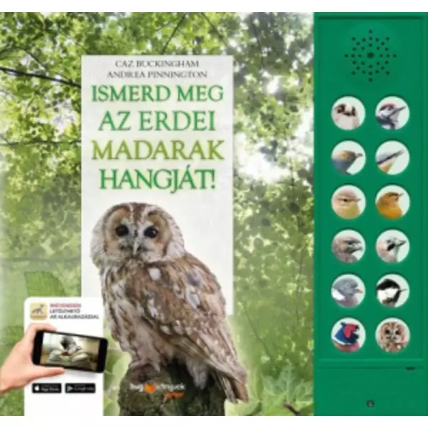 Cunoaște sunetele păsărilor din pădure! - carte pentru copii în lb. maghiară