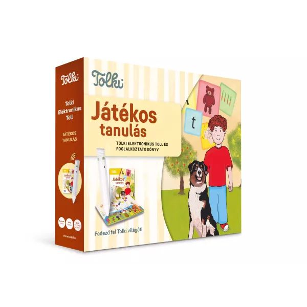 Tolki: Játékos tanulás interaktív foglalkoztató könyv - készletben