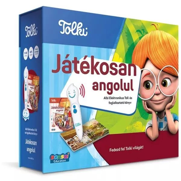 Tolki: Engleză în mod jucăuș Carte educativ interactiv - în set, în lb. maghiară