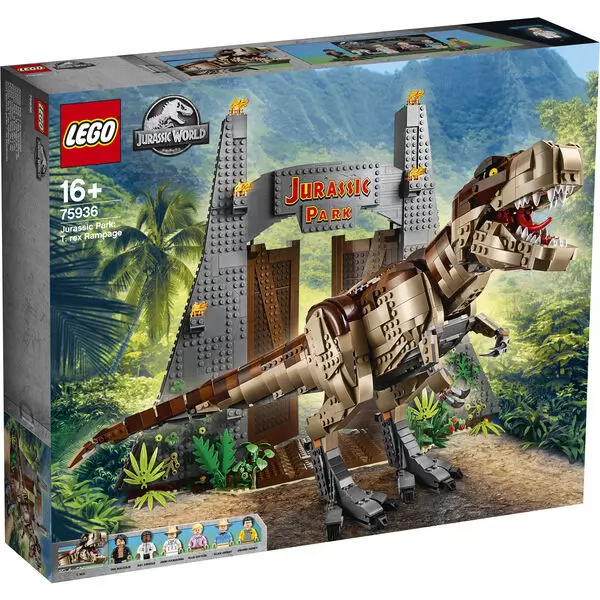 LEGO Jurassic Park: T-Rex tombolás 75936 - CSOMAGOLÁSSÉRÜLT