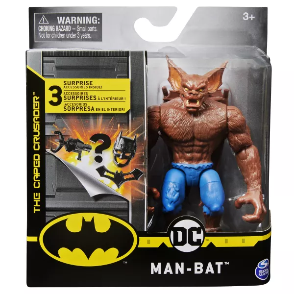 DC Batman: Figurină de acțiune Man-Bat cu accesorii surpriză