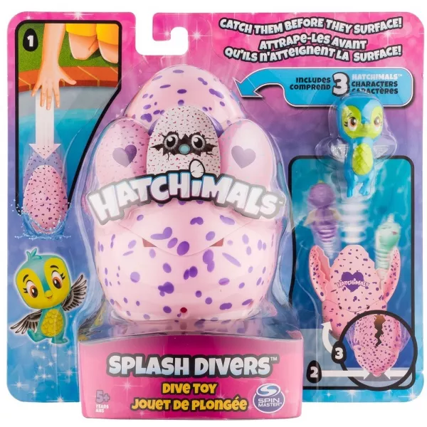 Hatchimals: Splash Drivers - Ou de apă cu 3 figurine