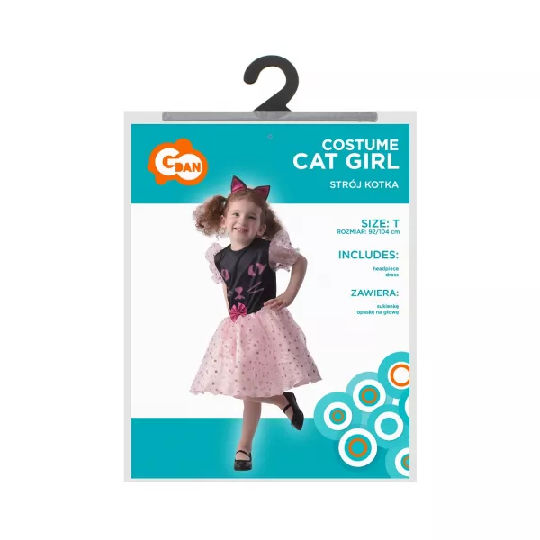 Costum de Fată pisică - 92-104 cm