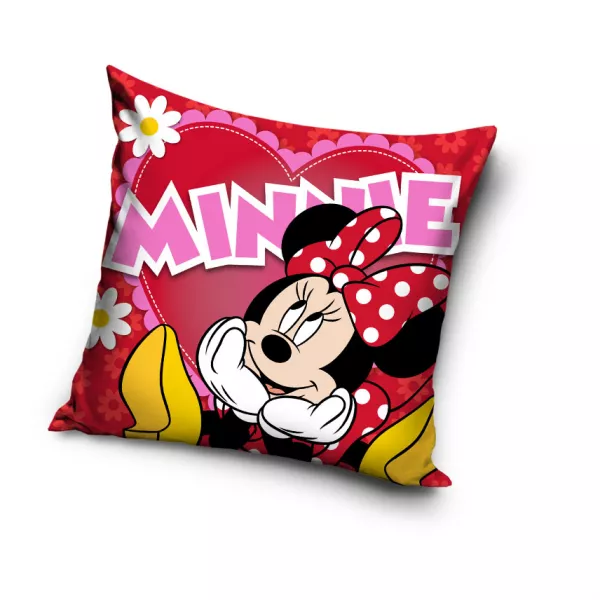 Disney: Minnie Mouse pernă decorativă - roșu, 40 x 40 cm