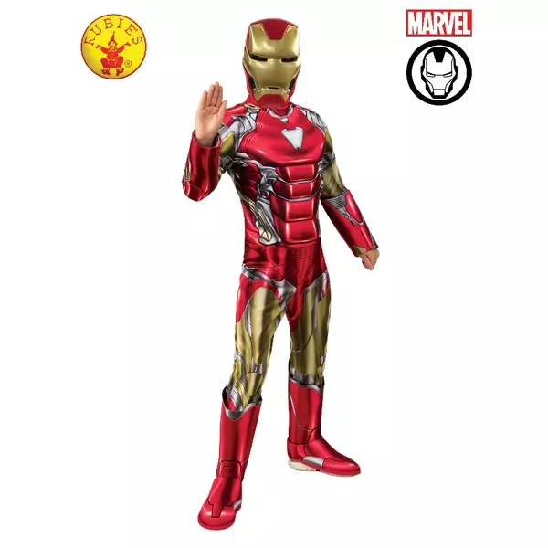 Rubies: Avengers Costum Deluxe Iron Man cu mască - mărime M