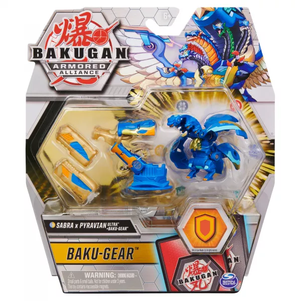 Bakugan: Baku-Gear - Sabra x Pyravian - kék, arany