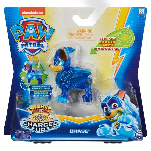 Paw Patrol: Charged Up - Figurină Chase Mighty Pups