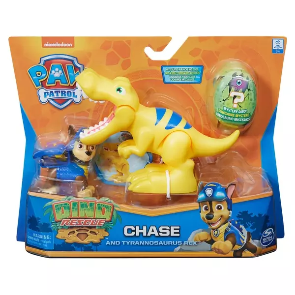 Paw Patrol: Dino Rescue - Chase și Tyrannosaurus Rex