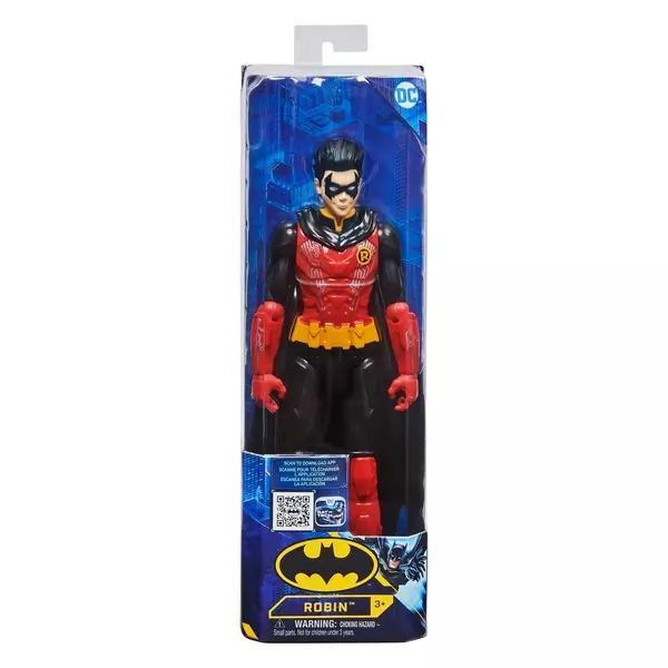 DC Batman: Figurină de acțiune Robin îmbrăcat în roșu - 30 cm