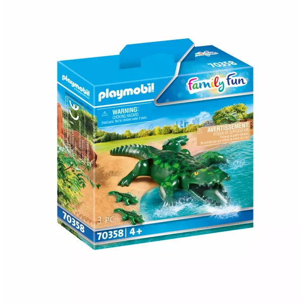 Playmobil: Aligator cu puii 70358