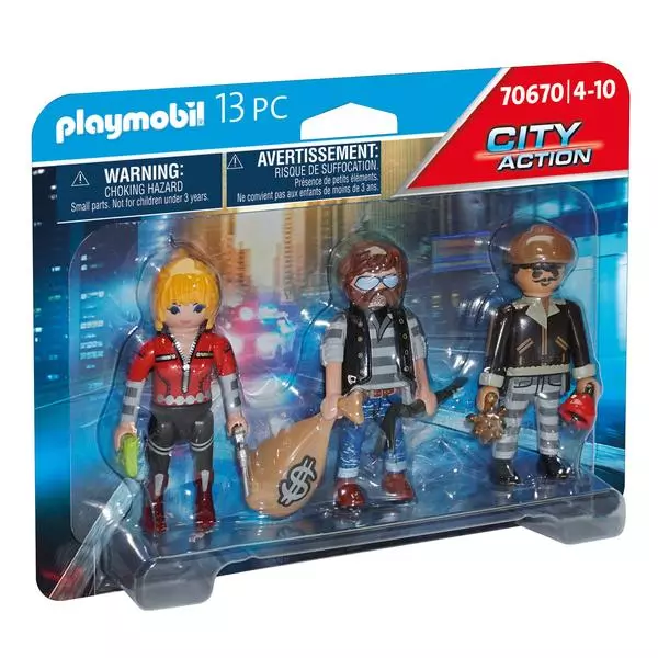 Playmobil City Action: Set de figurine răufăcători 70670