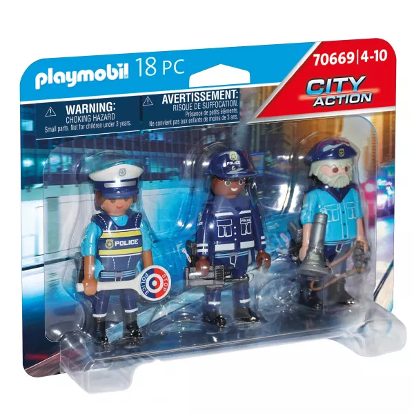 Playmobil: Rendőrfigurák szettben 70669