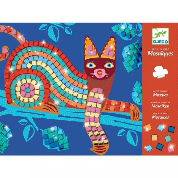 Djeco: Oaxacan - Mozaikkép készítés csillogó állatok