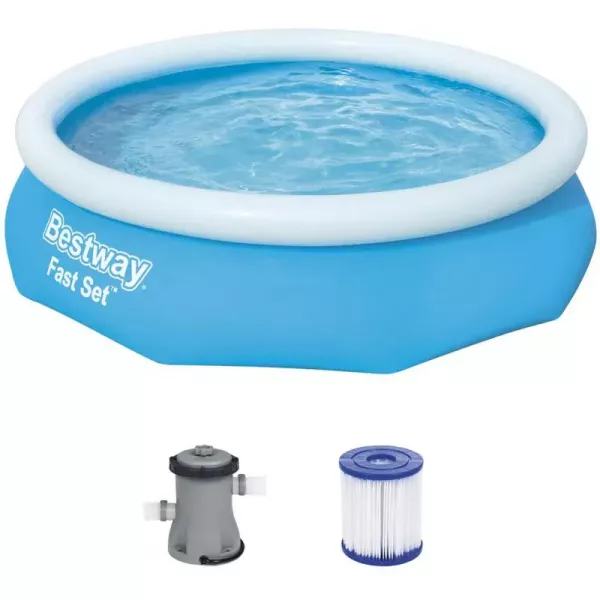 Bestway Fast Set opblaasbaar zwembad met filterpomp - 305x76 cm